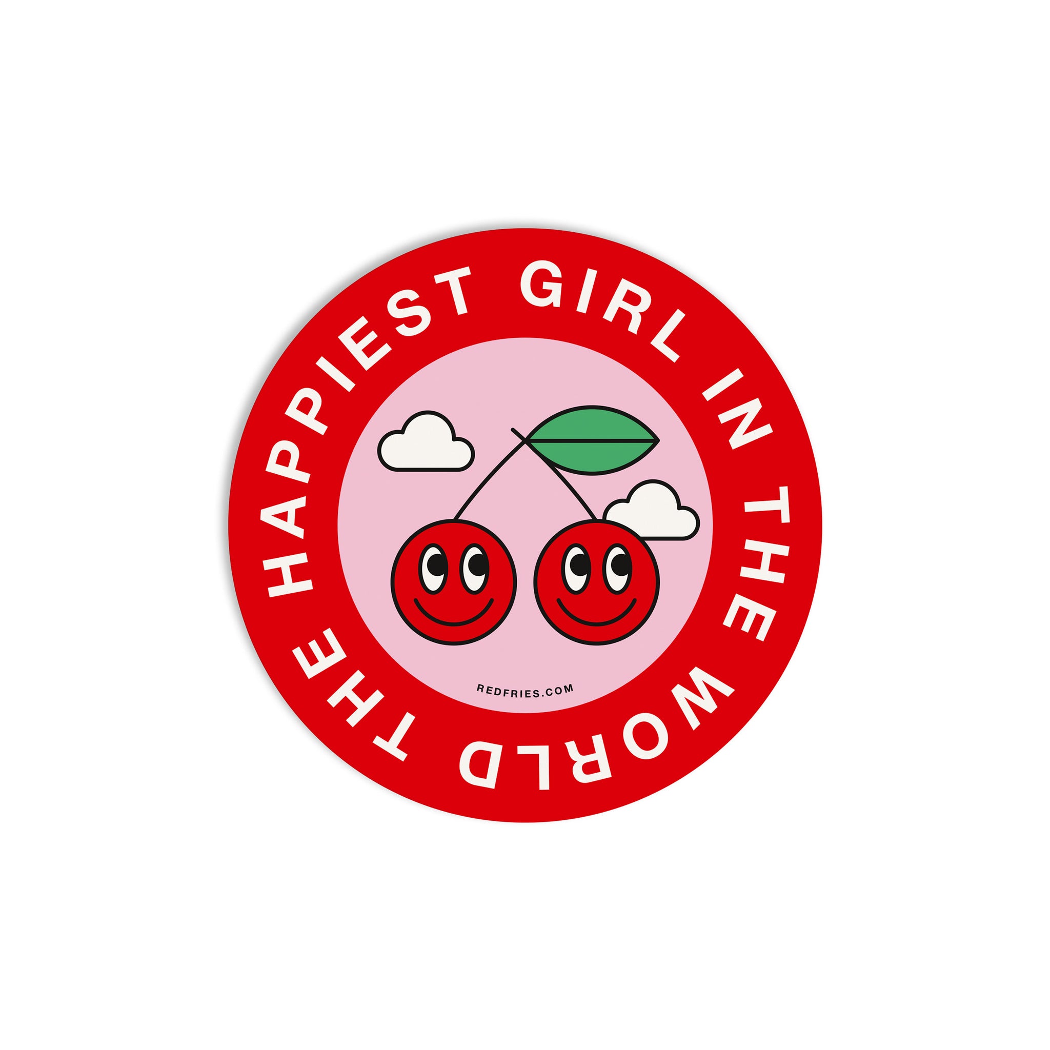 #0809 sticker happiest girl